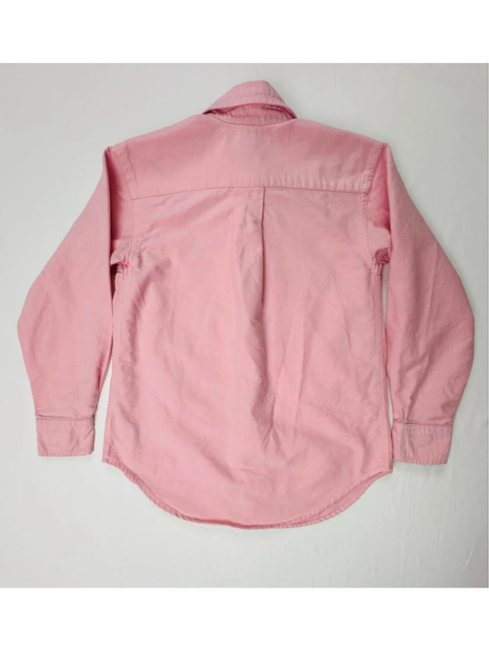 Ralph Lauren Boys Size 8 Pink Oxford Shirt Multicolor Pony Long Sleeve Preppy